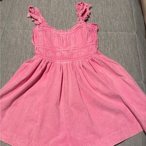 Peach Love California Pink Ruffled Jumpsuit